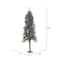 5ft. Pre-Lit Natural Bark Alpine Artificial Christmas Tree, Warm White LED Lights